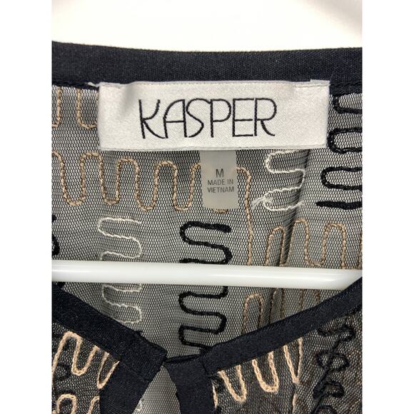 Womens Kasper Swimwear Coverup Multicolor Mesh Cardigan Size M - Picture 3 of 5